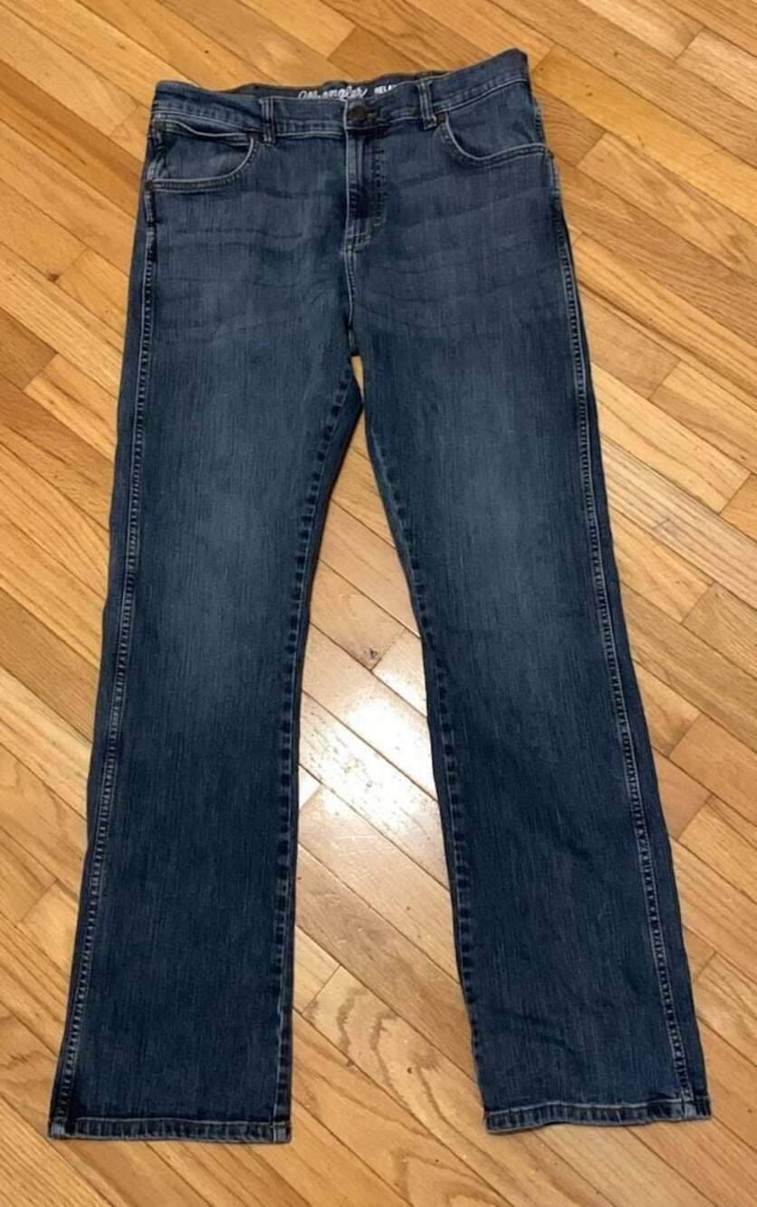 Wrangler Retro Relaxed Bootcut Blue Denim Jeans Size 33x34